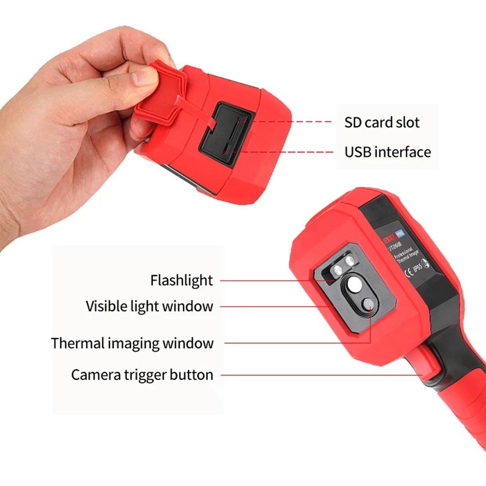 256*192 Pixel Time Live Infrared Thermometer Portable Industrial Handheld Thermal Camera