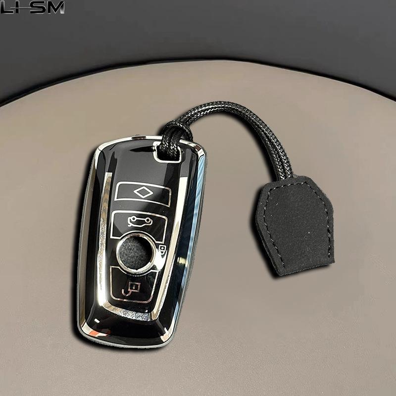 For Bmw I7 X7 G07 Lci Ix I20 X1 X3 X5 U11 5 7 Series G70 G09 Xm U06 G81 M3 Fashion Tpu Car Key Case Cover Protected Keychain Fob