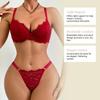 Zeriluna Lace Thin Strap Hip-Lift Bra & Panty Set - Breathable, Comfortable & Sexy Fit