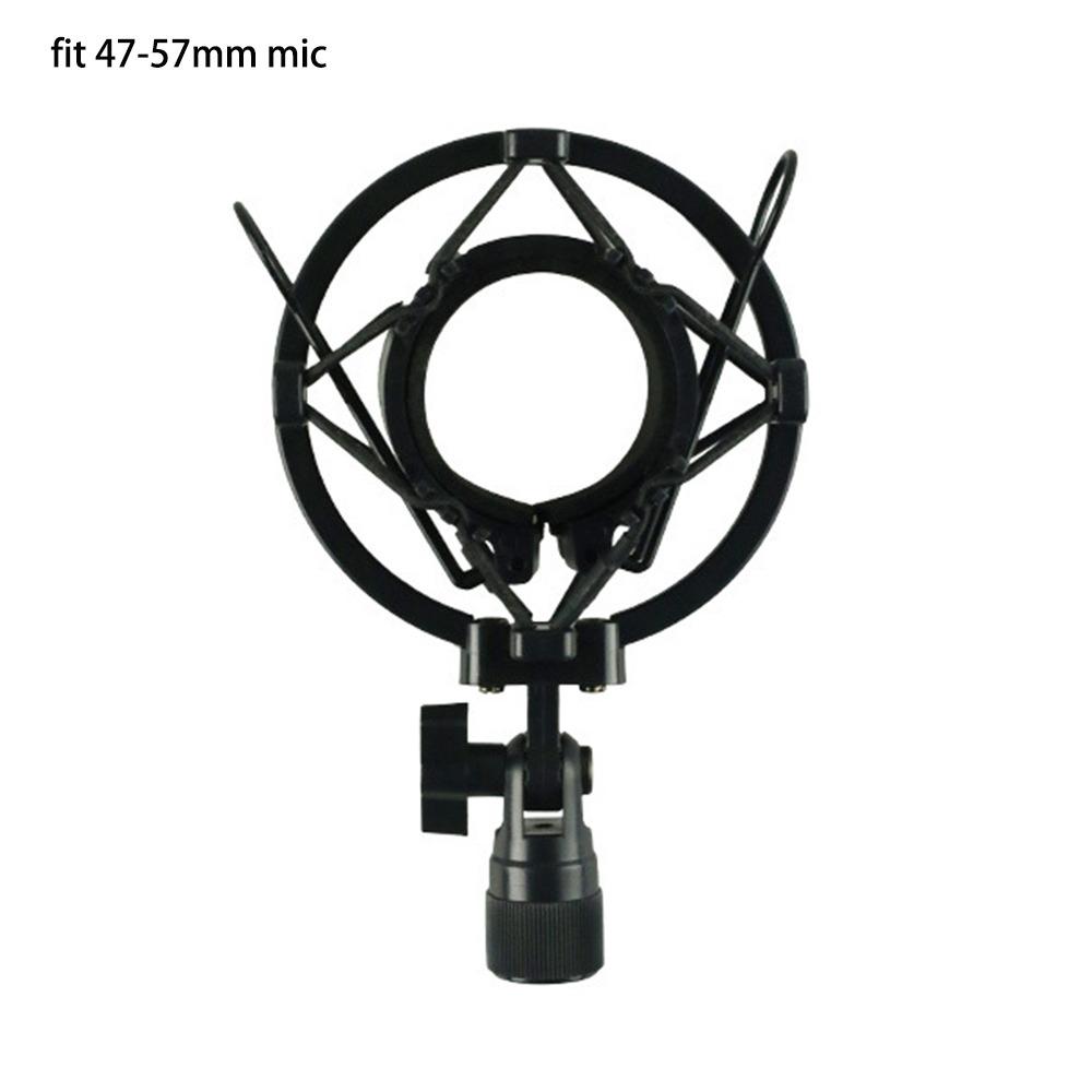 Microphone Shock Mount Shock-Proof Mic Holder Suitable for Studio Capacitive Microphone with Diameter Of 47-57mm(1.85-2.24in)