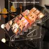 5 Layer Nail Polish Holder Rack Transparent Lipstick Display Staircase Eyeshadow Palette Organize