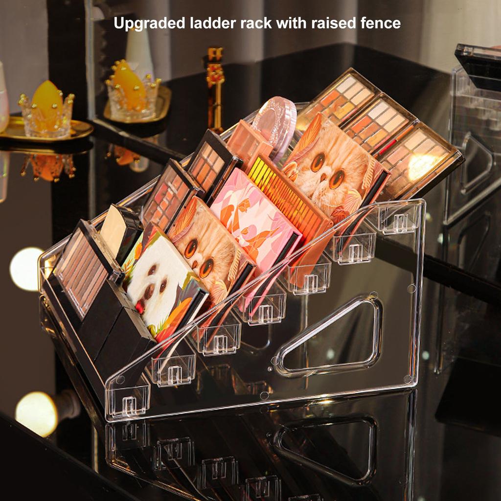 5 Layer Nail Polish Holder Rack Transparent Lipstick Display Staircase Eyeshadow Palette Organize