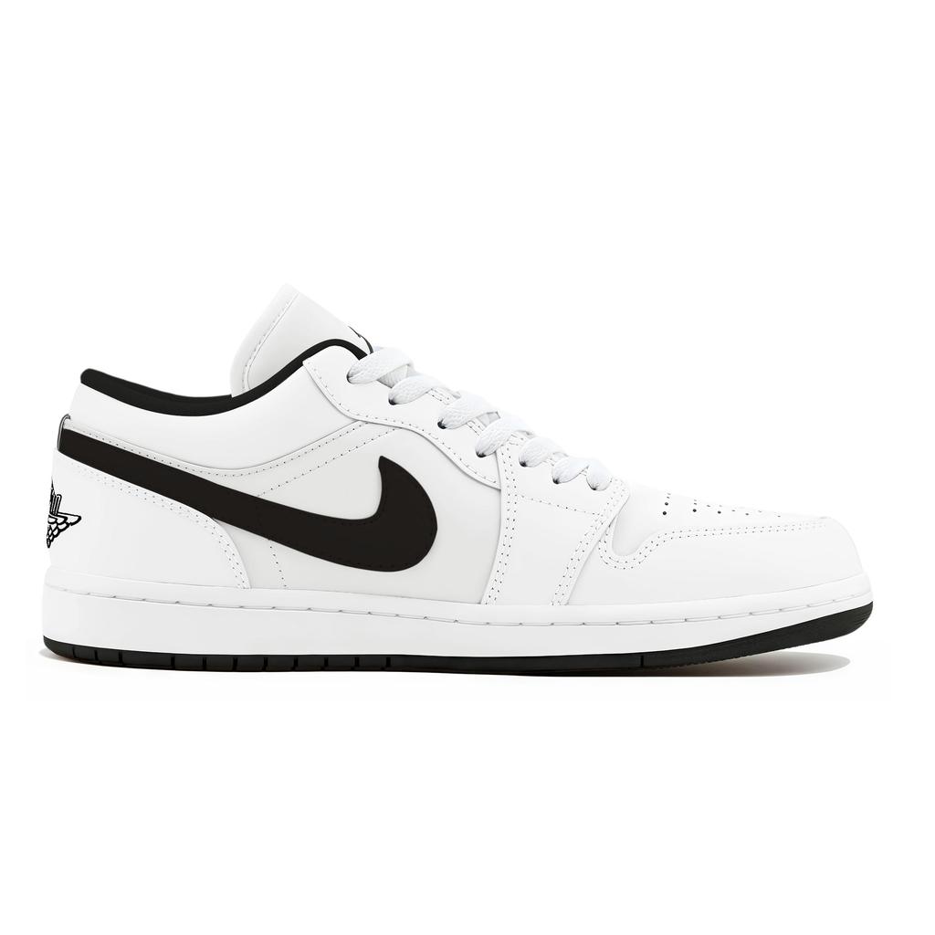 Jordan Air Jordan 1 Nízké Skateboardové boty Odolné proti oděru Unisex Čistě bílá 553558-165(Tým1036-)