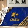Coperta in Flanella con Stampa West Coast Eagles Alta Qualità Calda Confortevole Coperta per Tutte le Stagioni Perfetta per Regali Decorazioni per la Casa