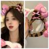 1-20Pcs Hair Band Cute Cat Ears Hair Band with Bow Hair Band for Girls Face Wash Make-up Headband Anti-slip Headband