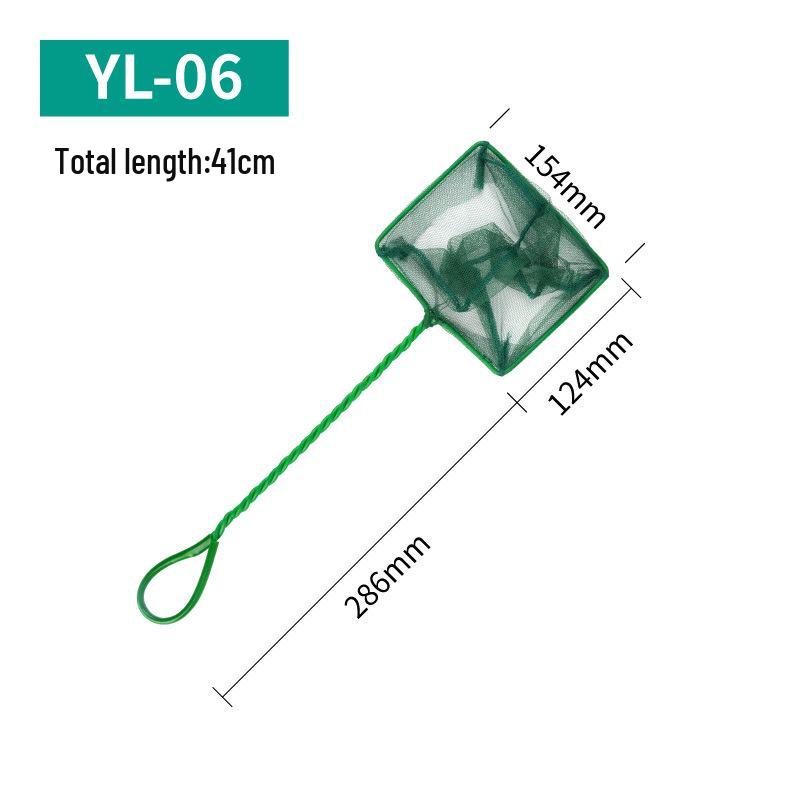 Aquarium Fish Net: Hand-held Square Net for Large and Small Ornamental Fish