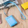 With Lanyard Name Badge Holder Solid Color ID Card Cover Work Card Holders  Office Supplies