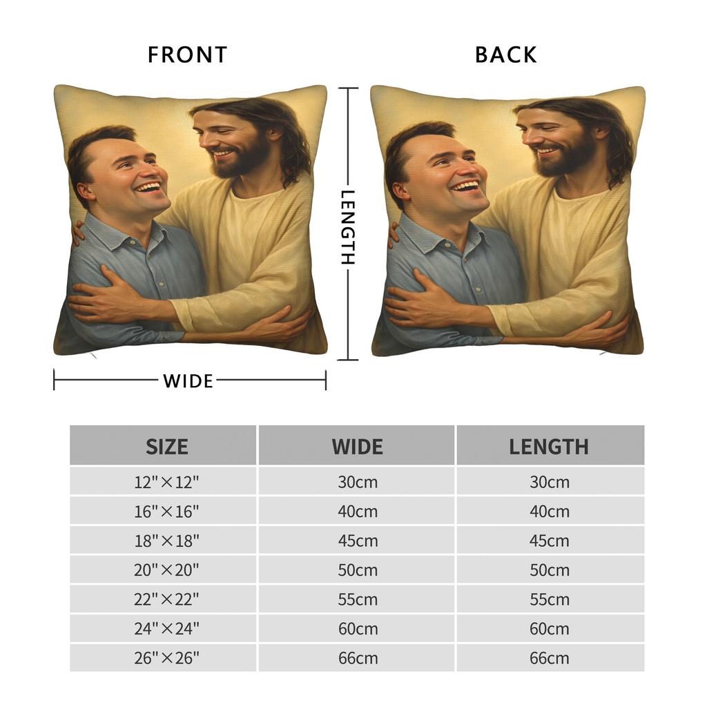 Funda de Almohada Angélica Defensora de Charlie Kirk Funda de Almohada Personalizada Fundas de Almohada Divertidas Para Sofá Decoración del Hogar