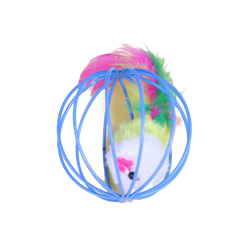 

Plush Mouse Ball Cat Teaser Toy - Self-Entertainment Rolling Fun for Kittens