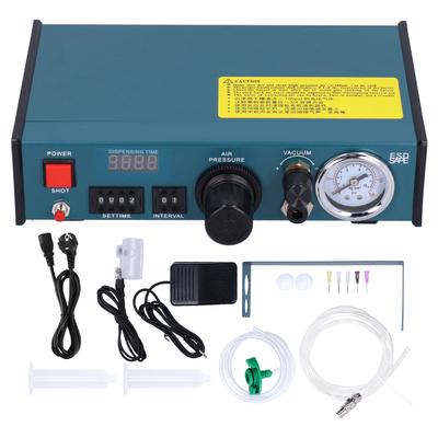Dispensador de Pegamento Semiautomático Aleación de Aluminio Equipo con Control de Tiempo y Pantalla Digital