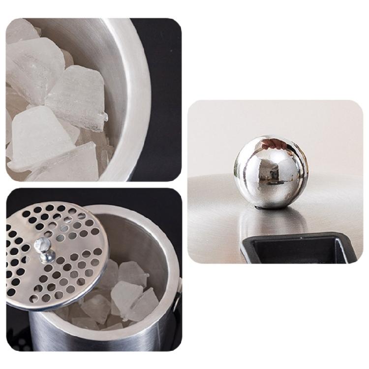 Multifunctioanl Ice Bucket and Tongs Set Practical Ice Caddies with Handle&Cover