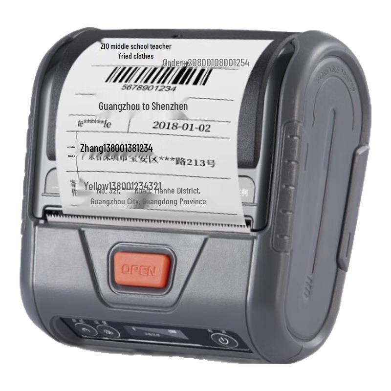 ZICOX Portable Bluetooth Thermal Label & Receipt Printer