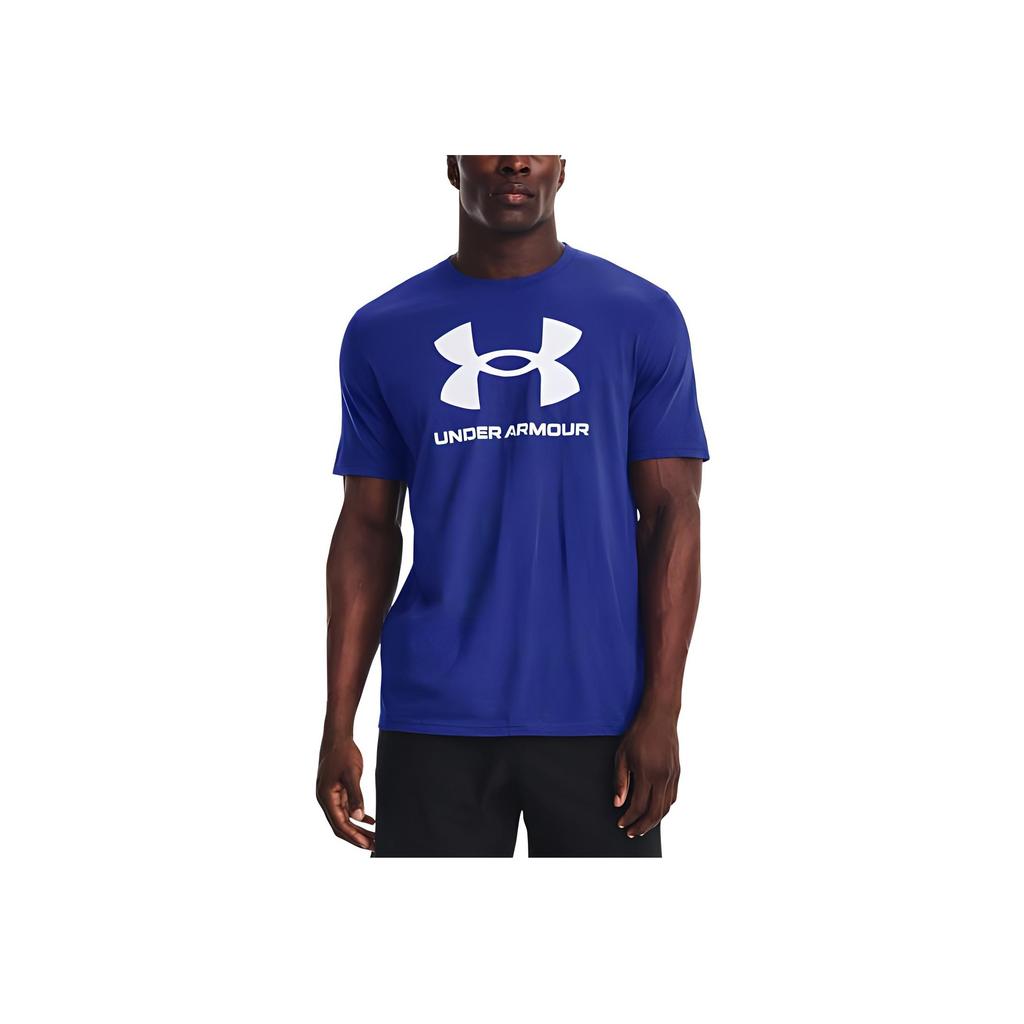 Under Armour Módní pánské tričko s krátkým rukávem a kulatým výstřihem Modré 1370862-400