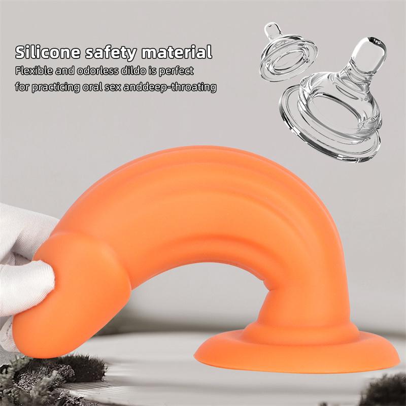 Eggless Dildo Female Masturbation Device Dildo Simulated Fake Jj Super Soft Extra Large Thick Sex Toy