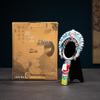 Retro Chinese Peking Opera Character Face Paint Metal Pocket Mirror – Handheld & Desktop Dual-use.