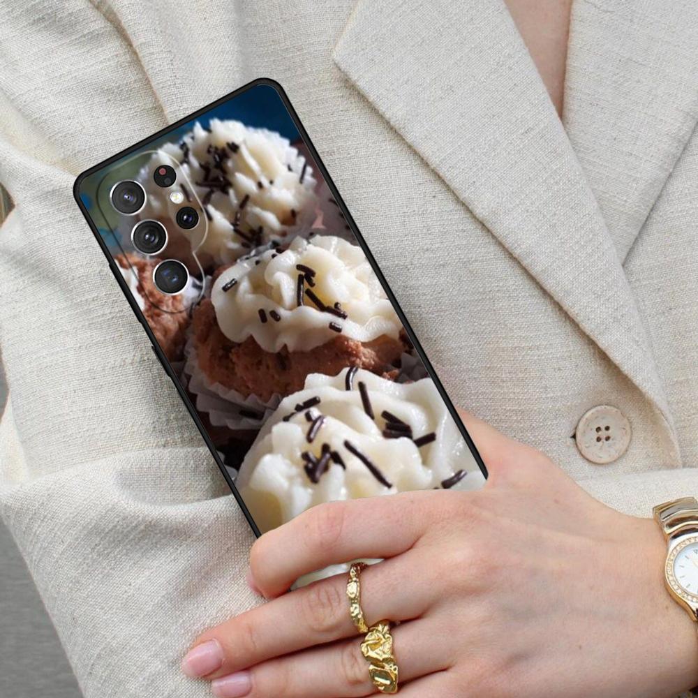 Cake Marshmallow Icing Balls Cell Phone Case for Samsung Galaxy S26 Ultra S25 S24 S23 S22 S21 S20 Note10 Cover