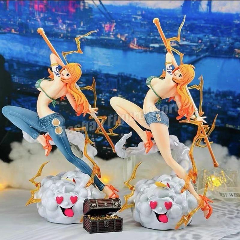 32cm One Piece Nami Action Figure Desktop Decoration PVC Collection Anime IU Straw Hat Pirates Gk Nami Figurine Model Toys Gifts