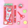 Ruler Christmas Pencils Eraser Student Gift Box Christmas Stationery Gifts  New Year