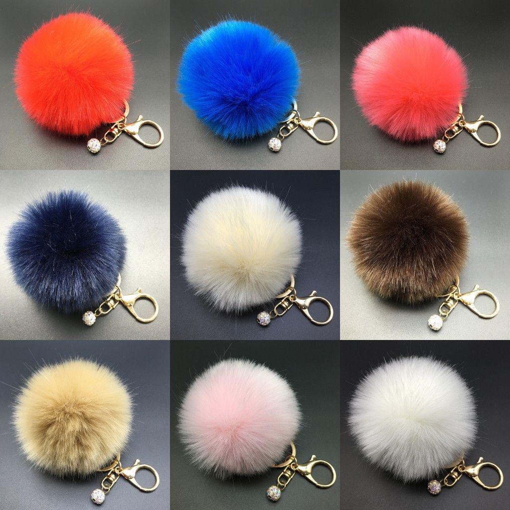 Kaninchenfell Herz Ball PomPom Auto Schlüsselanhänger Handtasche Anhänger ZP Kaninchenfell Herz Ball PomPom Auto Schlüsselanhänger Handtasche Anhänger ZP