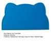 Waterproof Dog Food Mat Cat Face Design Silicone Pet Feeding Placemat with Raised Edge Non-slip Pet Bowl Mat for Dogs Cats