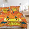Pikachu Dragon Costume Adventure Print 3Pcs Bedding Setduvet Cover With 2 Bedropillowcase Home Birthday Gift