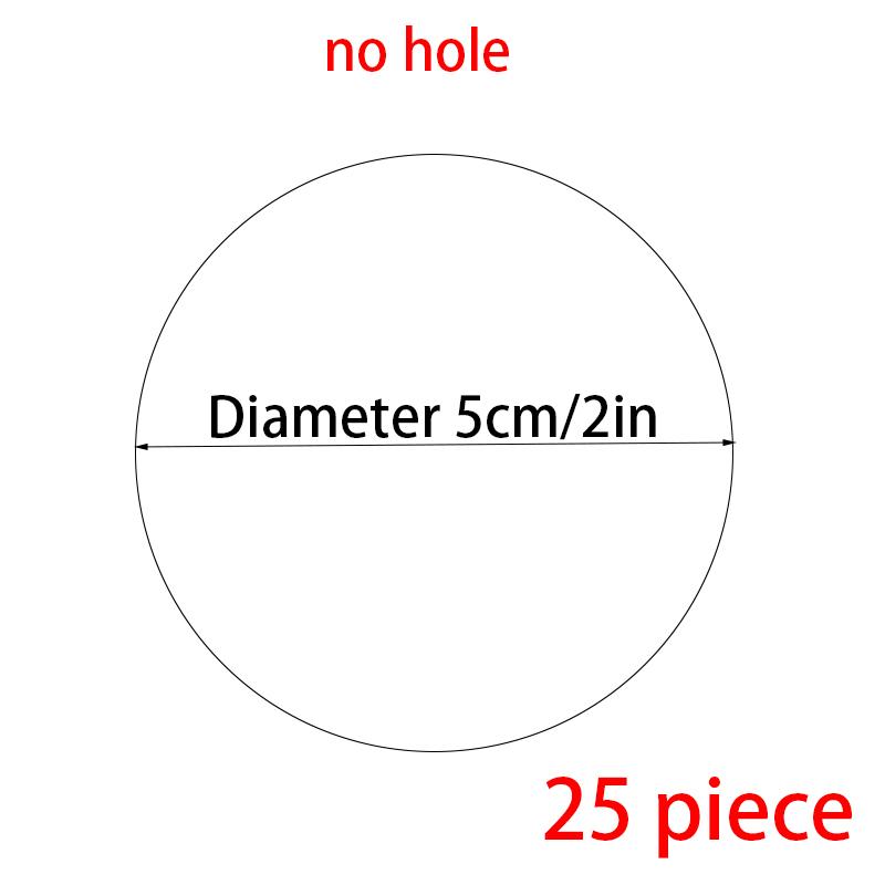 

2/3/4/5/6 Acrylic Circle Sheet Disc Round Board for Wedding Place Card Gift Tag Ornament DIY Craft Art Project Painting Carve Clear 2mm thick