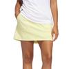 Adidas Golf Gingham Check Pull-On Golf Skirt In Pure Sulfur