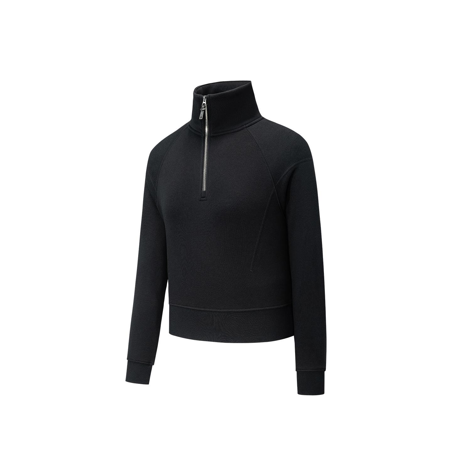 Anta Champion All-Weather Series Stand Collar Loose Comfortable Simple Versatile Pullover Sweatshirt Women sweatshirt 162540408-4 2XL