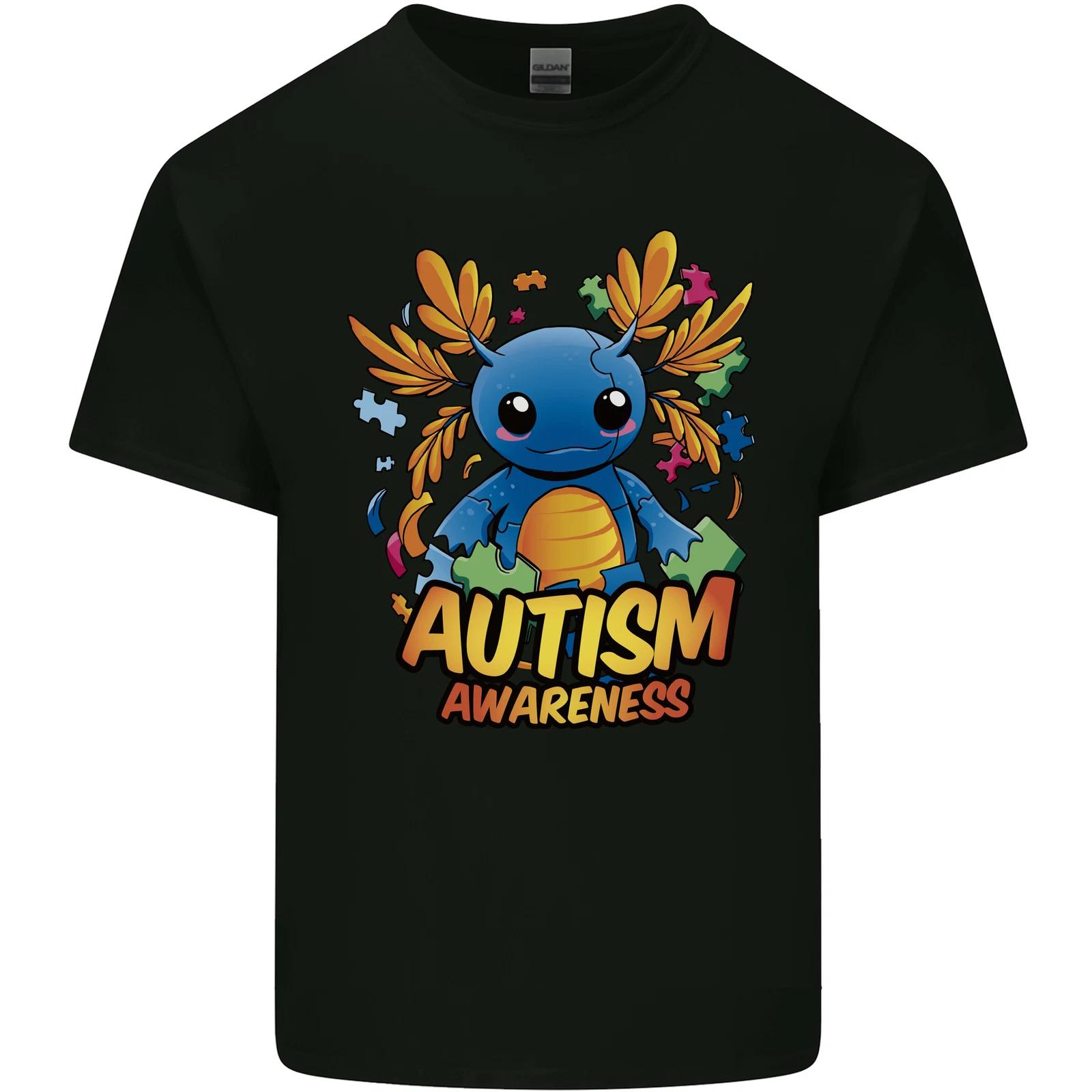 Axolottle Autism Awareness Autistic Kids T-Shirt Childrens 3XL