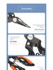 Compact Stainless Steel Multi-functional Fishing Pliers and Fish Gripper