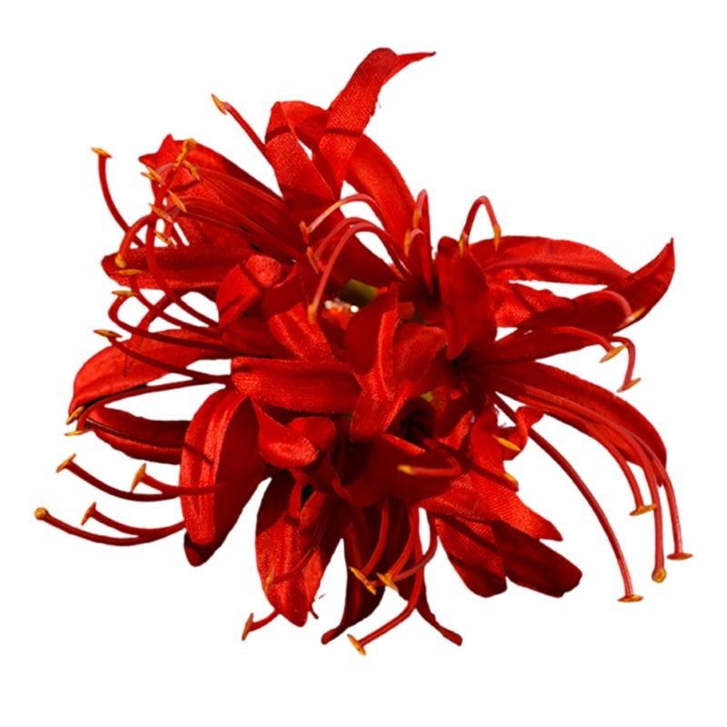 

Ancient Silk Flower Hairpin With Long Tassels For Bridal Shower Chinese Wedding Hair Decoration Styling Accessory