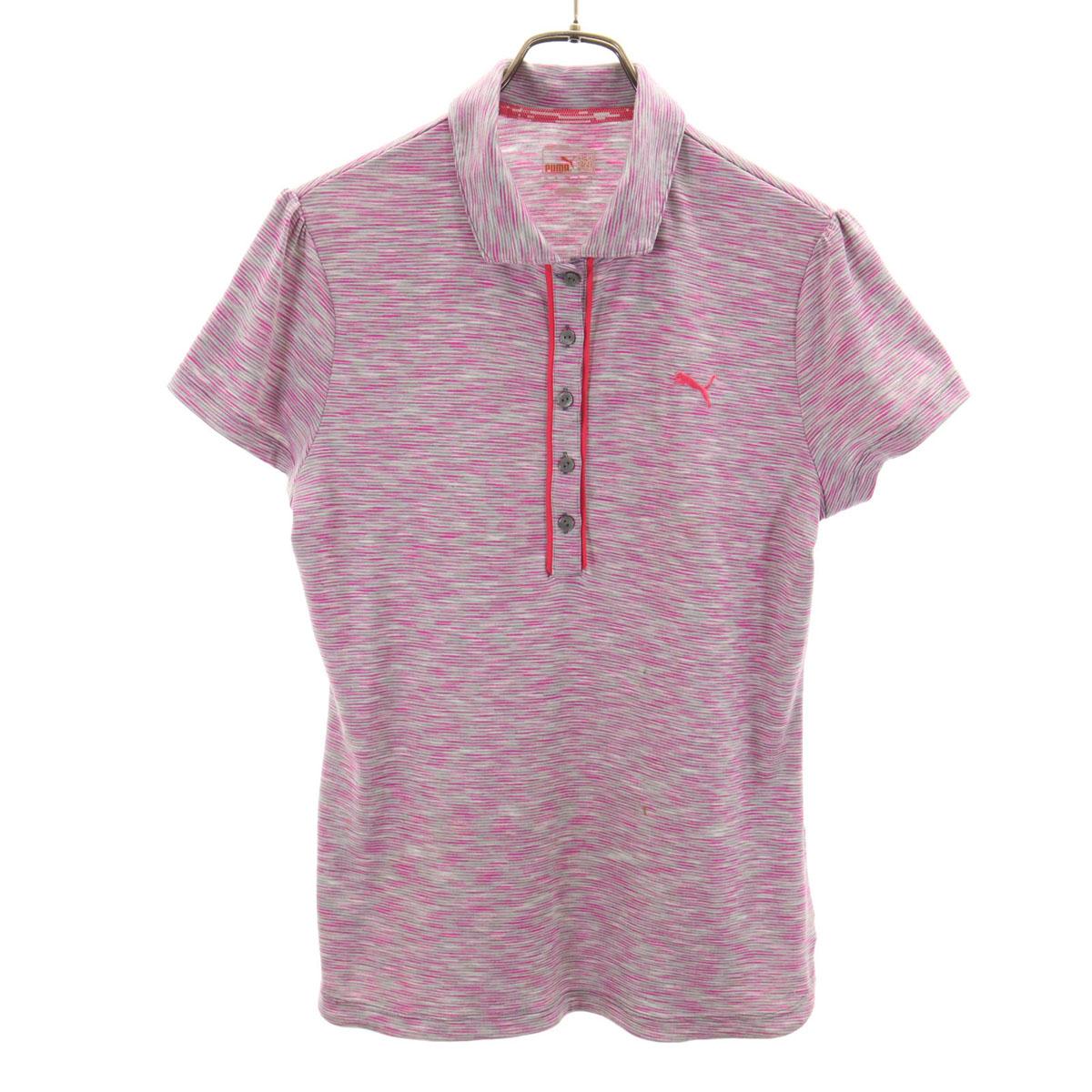 

PUMA Overall handle French sleeve Polo shirt L pink Women Used