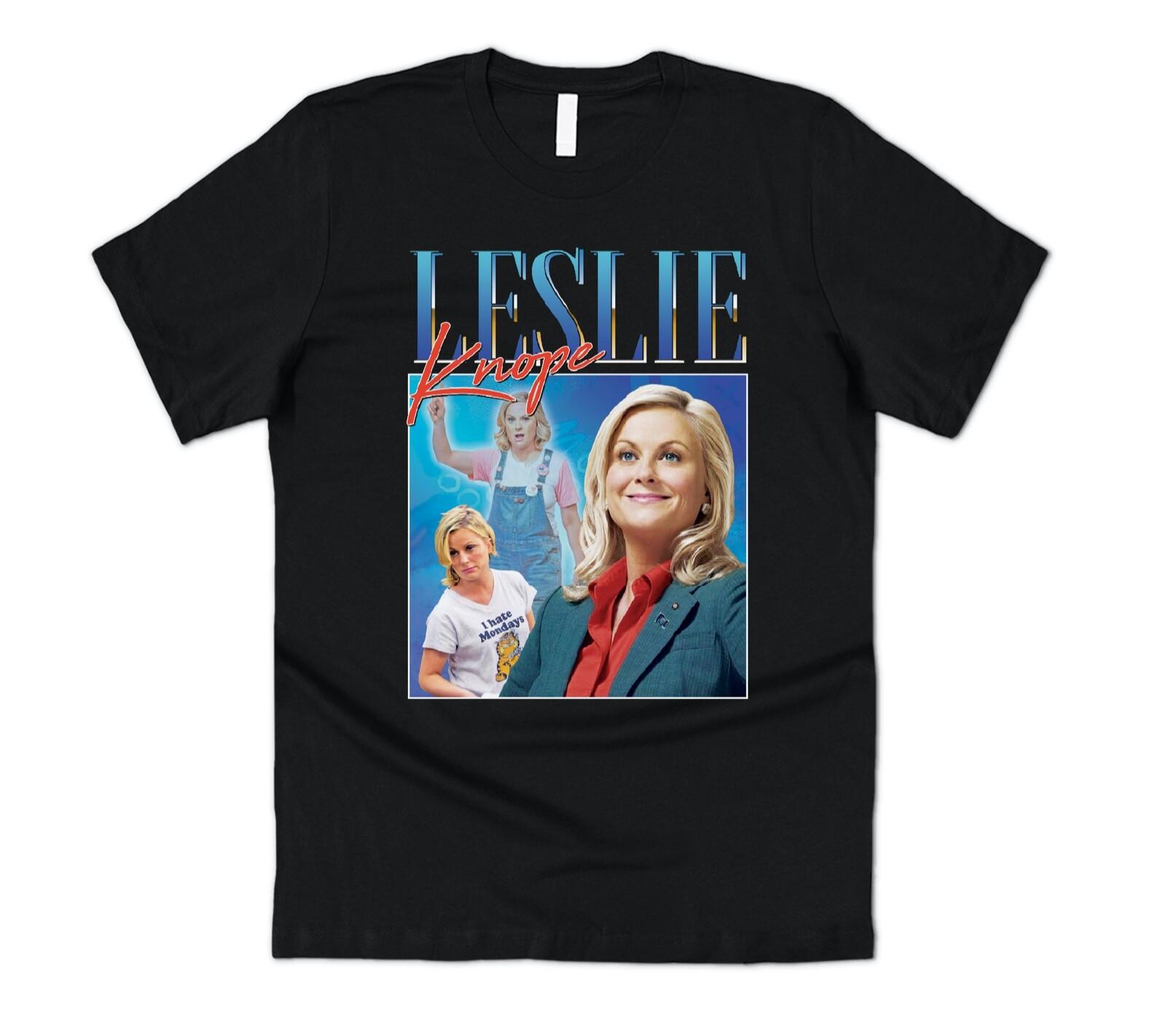 Leslie Knope Homage T-shirt Tee Funny Parks and Rec Vintage Retro 90s Swanson S
