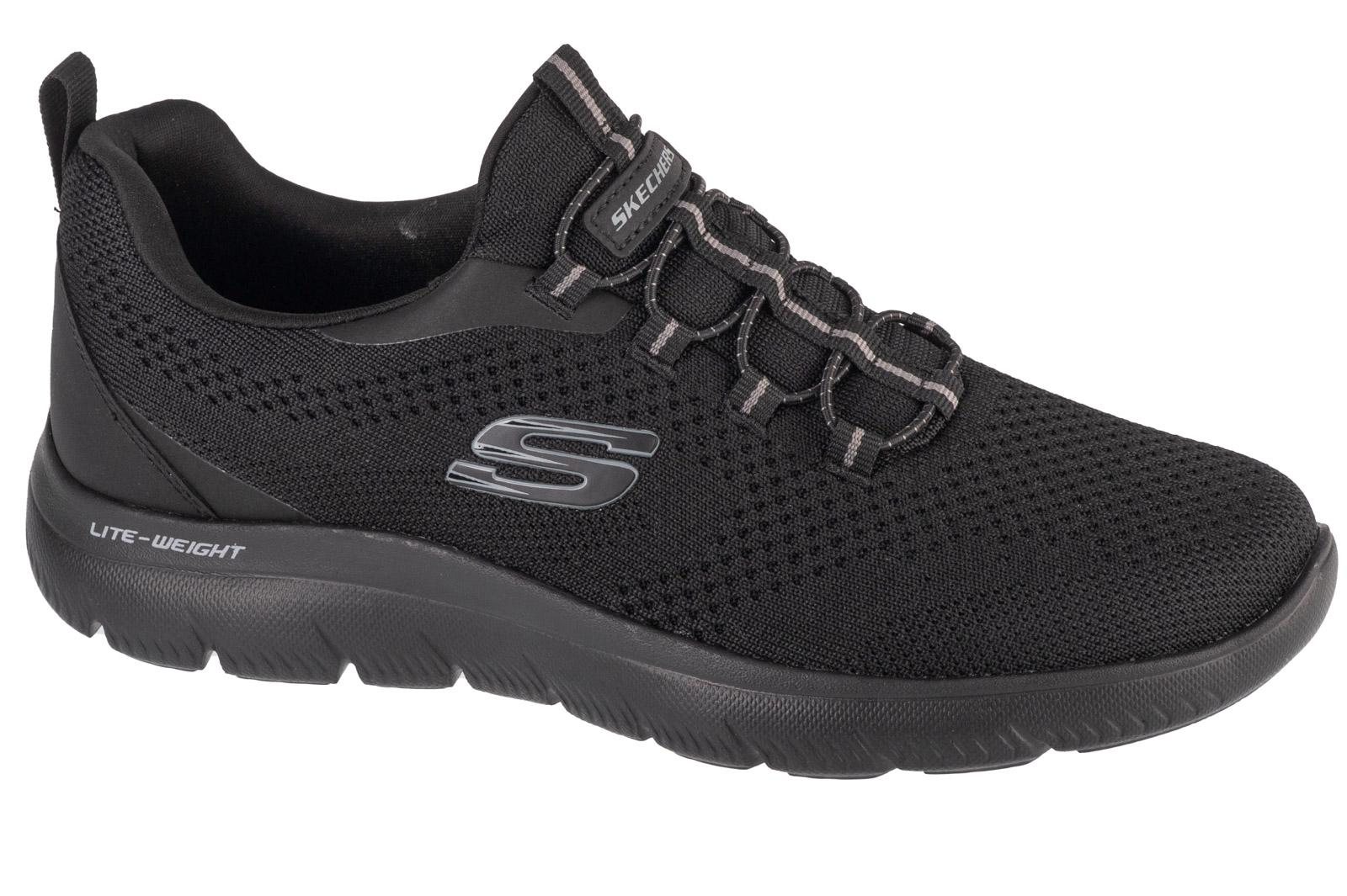 Skechers Summits - Tallo, Herren schwarze Sneaker 41 schwarz