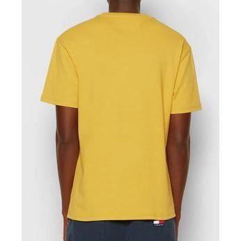 TOMMY JEANS T-SHIRT Homme Badge Jaune M