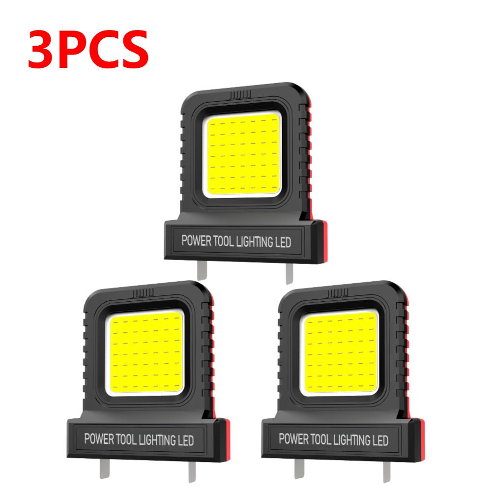 1-5Pcs 14W LED Camping Lantern Mini Pocket Work Light Inspection Power Tool LED Work Light For 20V-21V Lithium Batteries