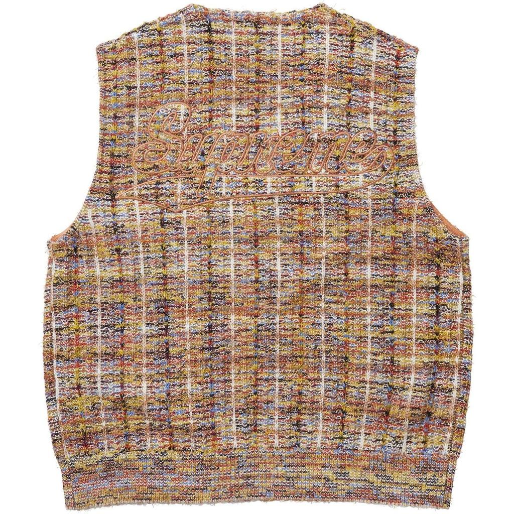 Supreme Speckled Zip Up Sweater Vest SUP-SS25-198