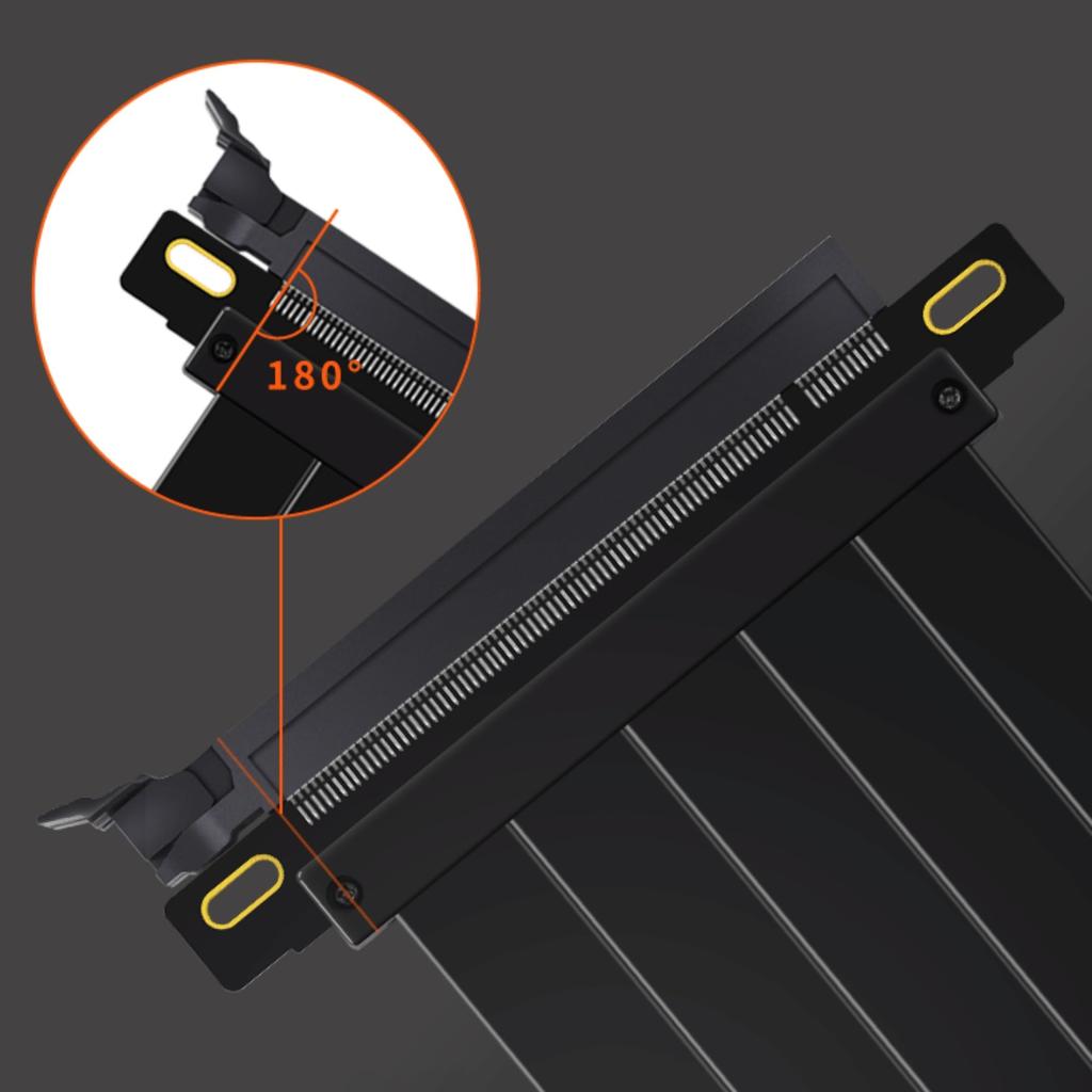 BGL GPU Riser 40cm 180 Grad PCIe X16Gen Kabel, Lang, Winkel, 4.0