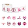 500 Stickers/roll Pink Halloween Roll Stickers Rewards Encourage Stickers Creative Handbook Roll Stickers Tape