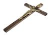 Wooden Hanging Cross, Brown 23 X 12