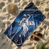 Space Astronaut Galaxy Beach Towel Patterned Sunscreen And Windproof Suitable For Swimming Pool Camping Travel Blanket