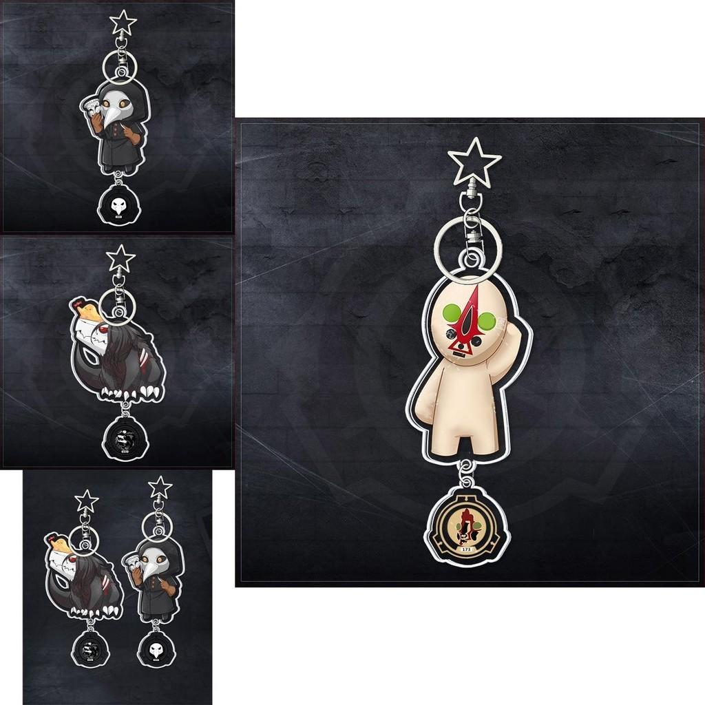 High Quality Scp Foundation Acrylic Double Sided Printing Keychain Durable Bag Pendant Accessories