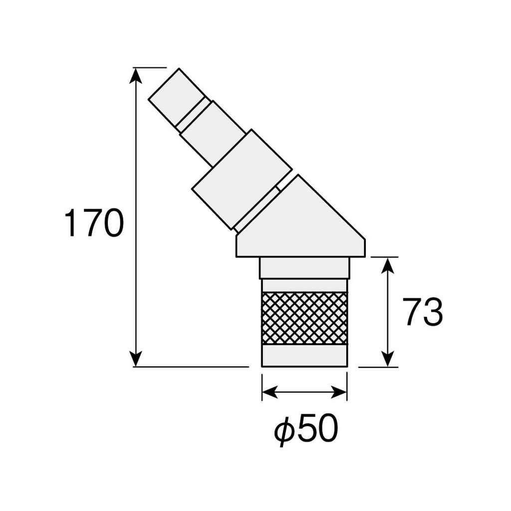 HOZAN Standard Revolving Microscope Mounting Standard Accessory for Tube, Magnification 10x/20x, Diameter 50mm, L-50, L-501