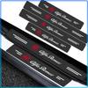 For Alfa Romeo 147 159 Giulietta Giulia Mito Spider Alpha Nheadrest 4Pcs Carbon Fiber Car Door Sill Protection Sticker Anti-scratch Refit