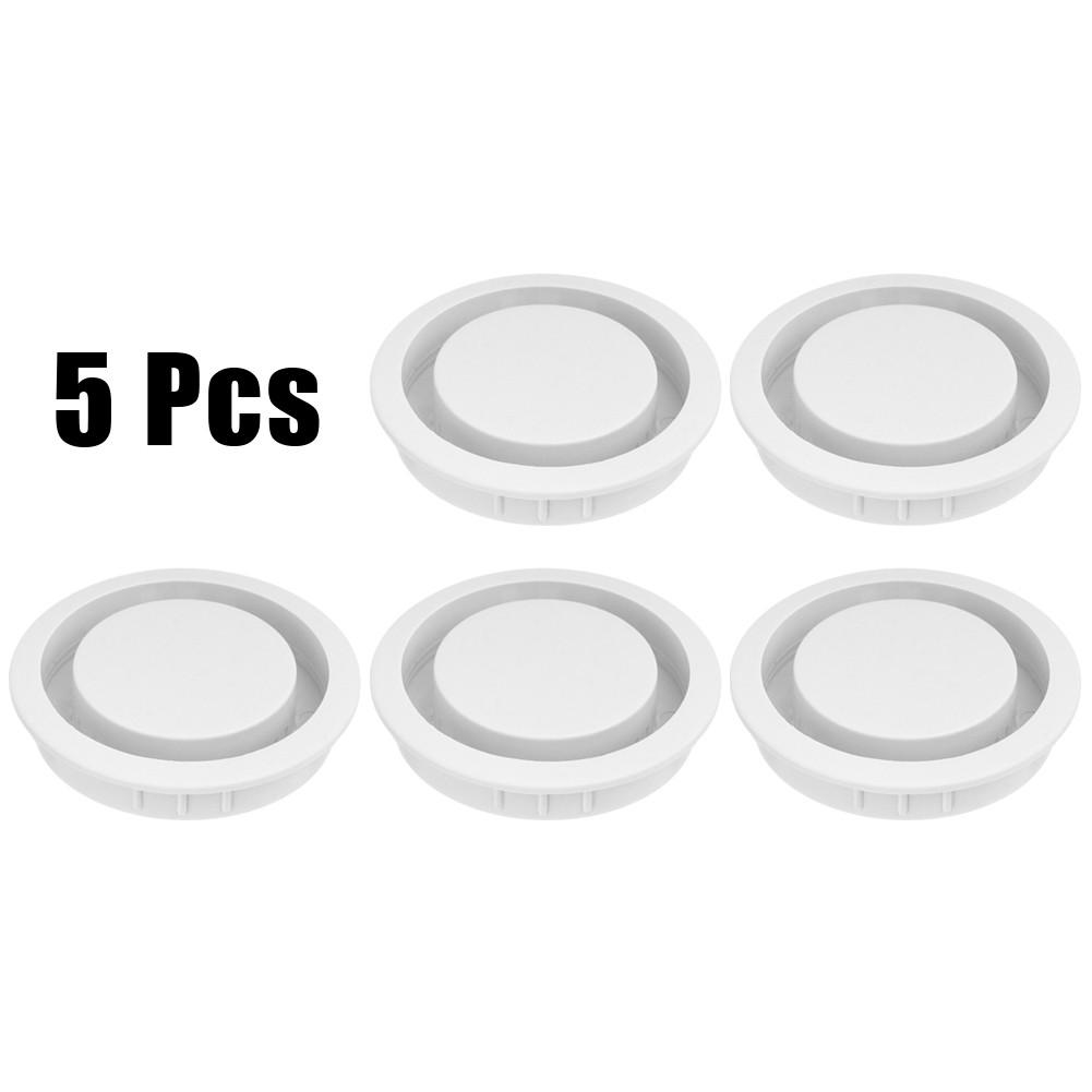 50mm Cabinet Vents ABS Plastic Air Vent Decor Grey/Black/Brown/White
