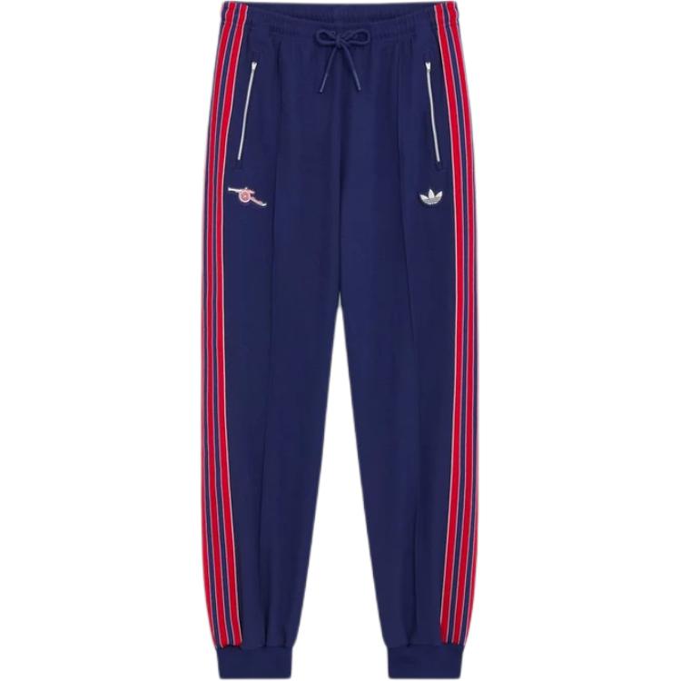 

Adidas Originals X Arsenal Collaboration 24/25 Terrace Icons Track Comfortable Slim Fit Knitted Sports Pants Men Bottoms Blue JF0545 M