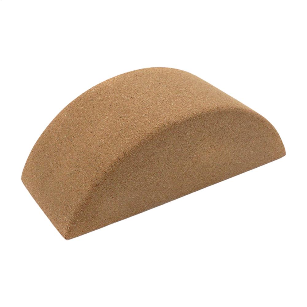 

Cork Balanced Moon Brick Semi circular Yoga Training Bricks Dance Cork Blocks Indoor Outdoor Sports Training Workout Equipment жовтий