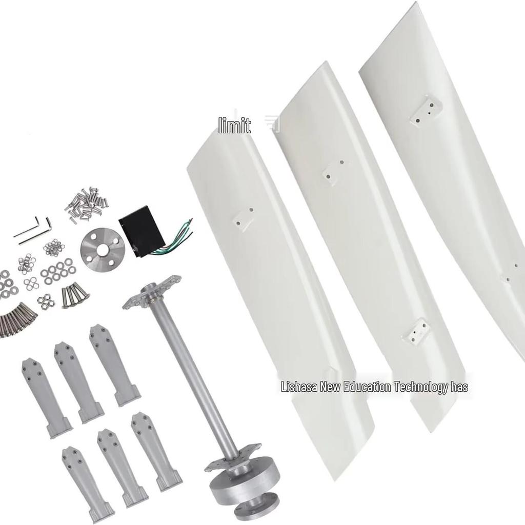 100W Vertical Axis Wind Turbine with Magnetic Levitation and Low Wind Speed Start 