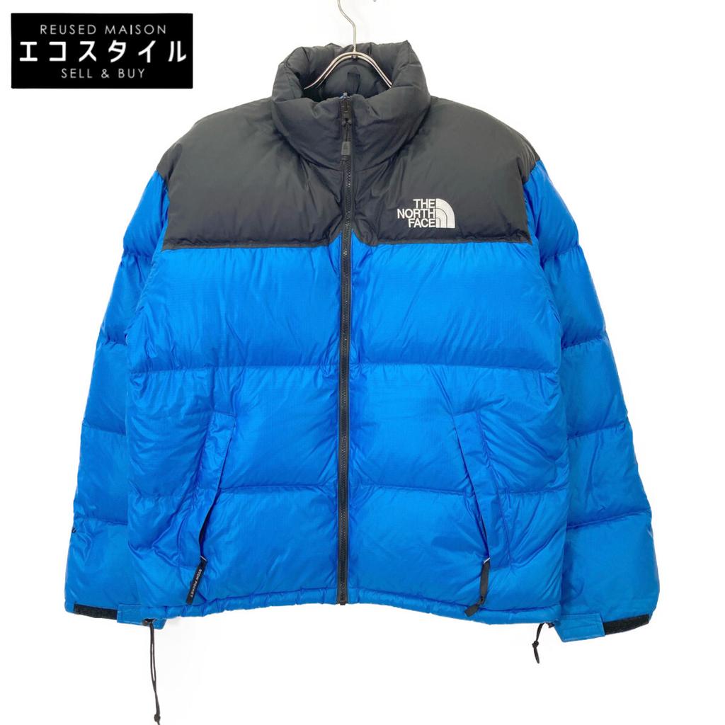 The North Face 90s Blue X Black Nuptse 700 Down Jacket Jacket L blueUsed