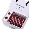 Men's Tie Gift Set: Striped & Polka Dot Tie, Pocket Square, Cufflinks